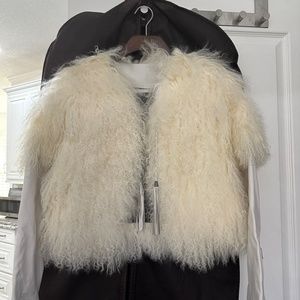 Ugg Sekani Cream jacket/Mongolian wool vest